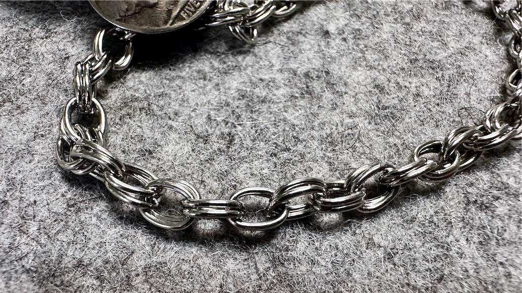 Buffalo Head Nickel Link Bracelet