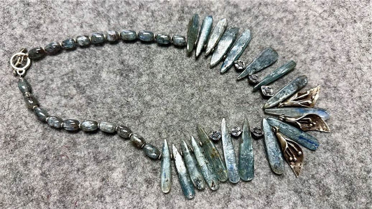 Kyanite and Sterling Silver Necklace