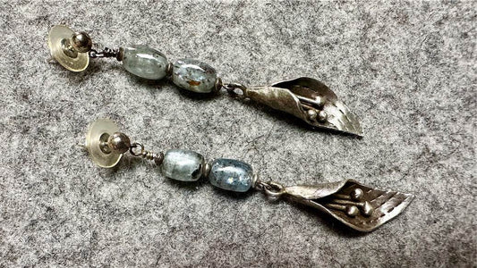 Kyanite and Sterling Silver Earrings